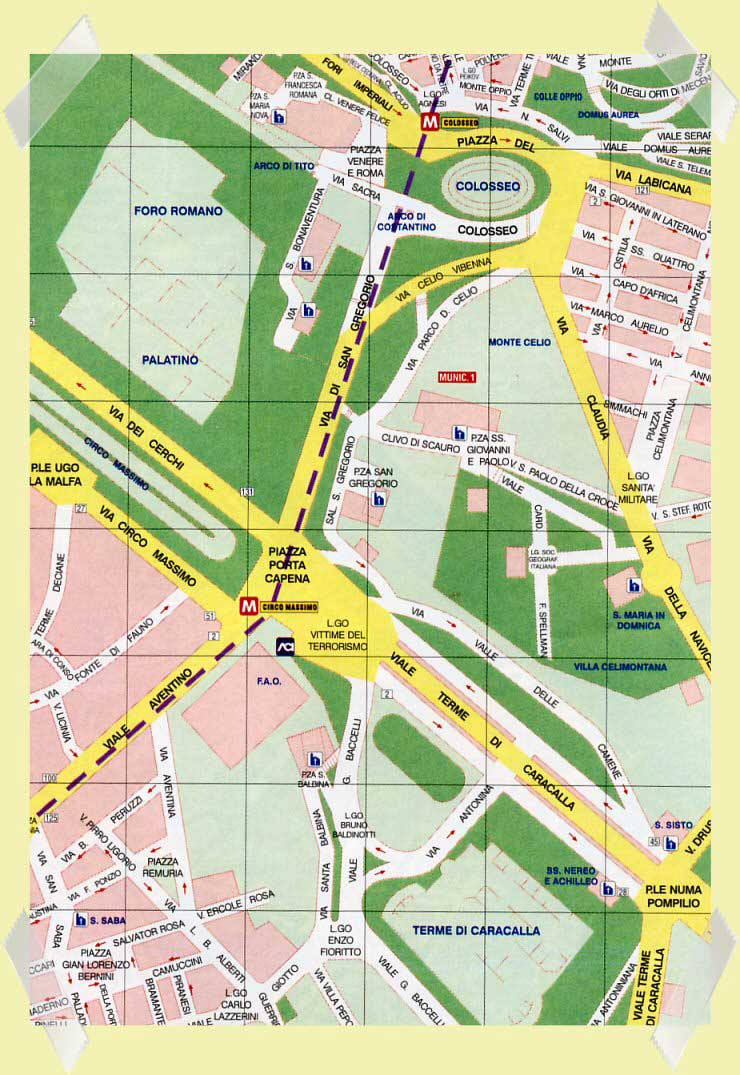 mapa roma