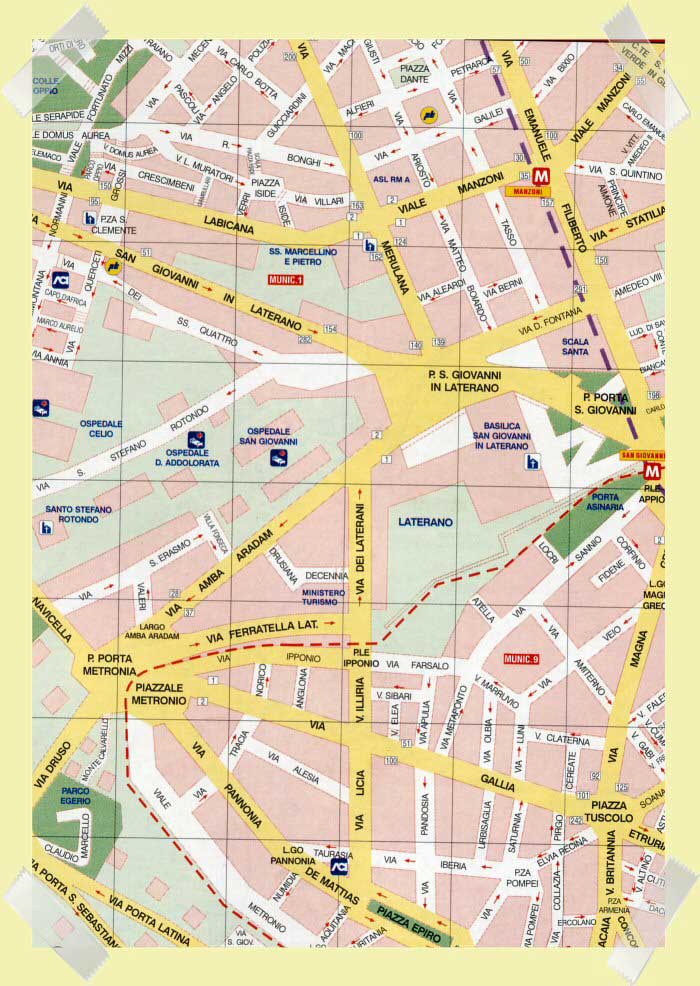 mapa roma