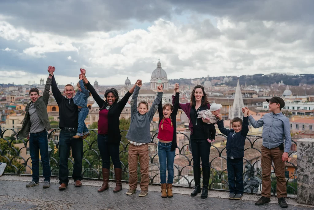 Roma con niños