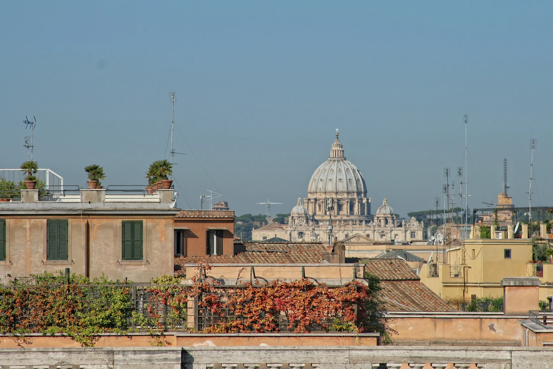 Vista de Roma desde la Piazza del Quirinale