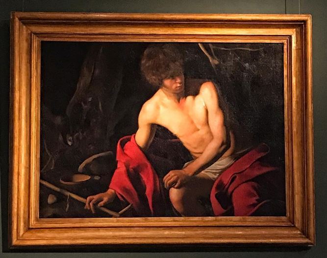 San Juan Bautista cuadro del Caravaggio en Palacio Corsini