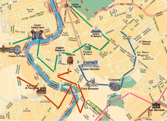 Mapas para visitar Roma 1