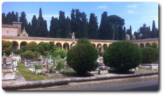 visita guiada del cementerio del verano roma quadriportico