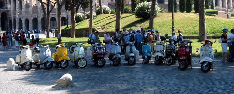 Roma en Vespa