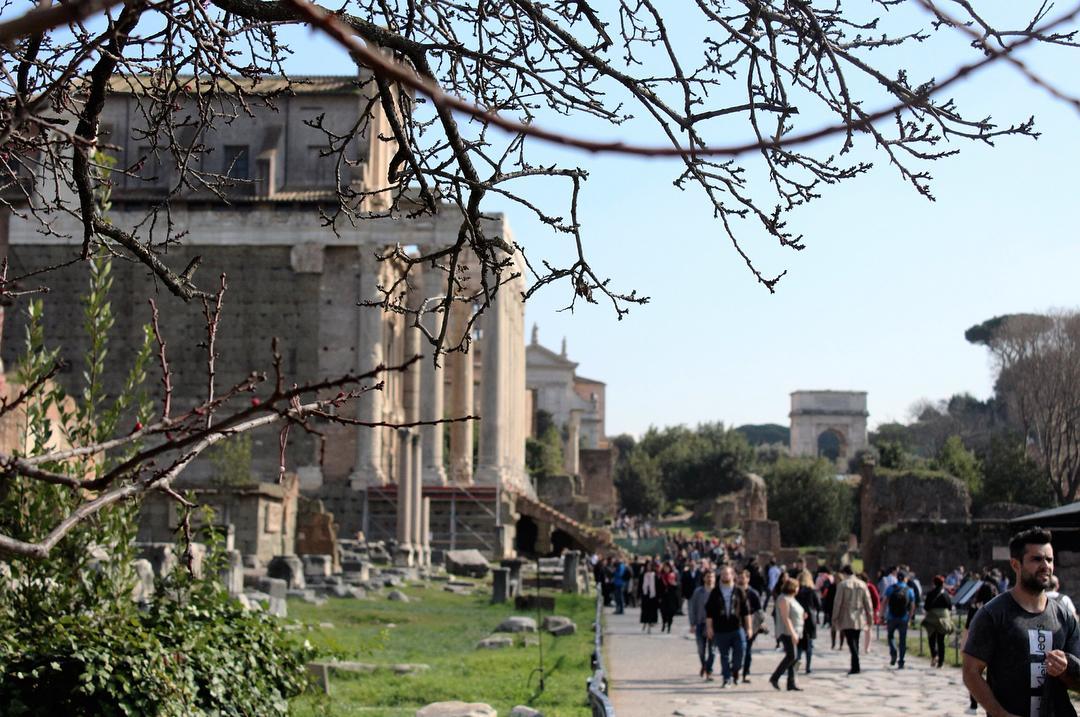 Via Sacra en el Foro Romano