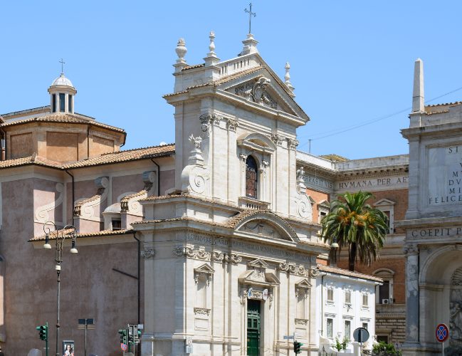 Fachada Santa Maria della Vittoria Roma