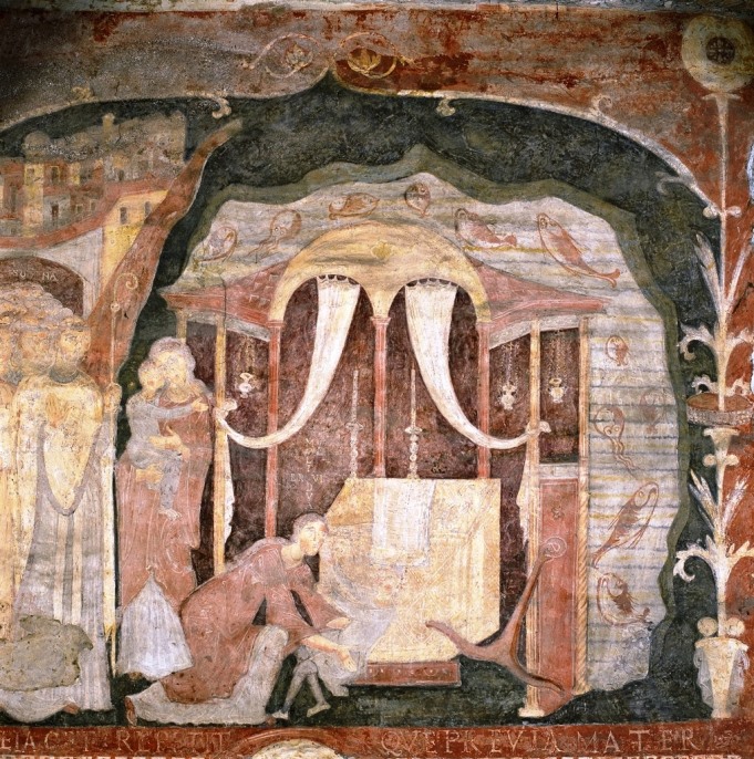 fresco del milagro de San Clemente en el Mar de Azov