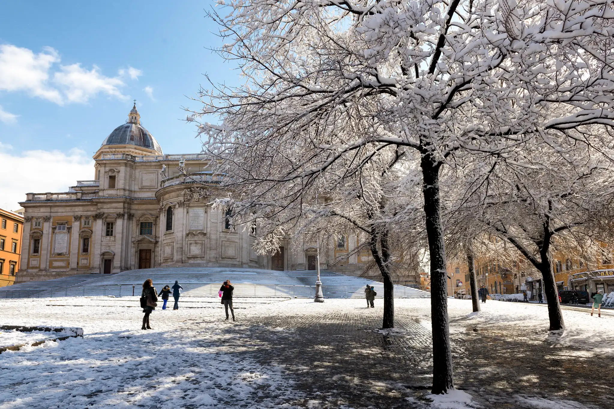 el clima en Roma durante el invierno