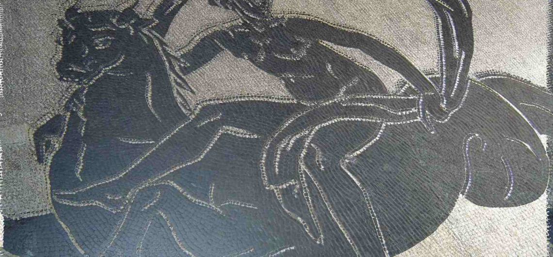 ninfa caballo marino mosaico