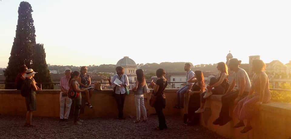 lugares románticos en Roma terraza caffarelli