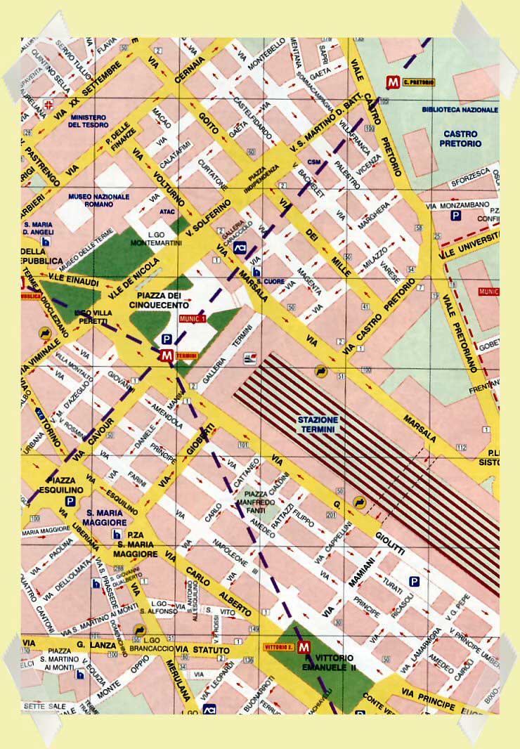 mapa roma termini esquilino