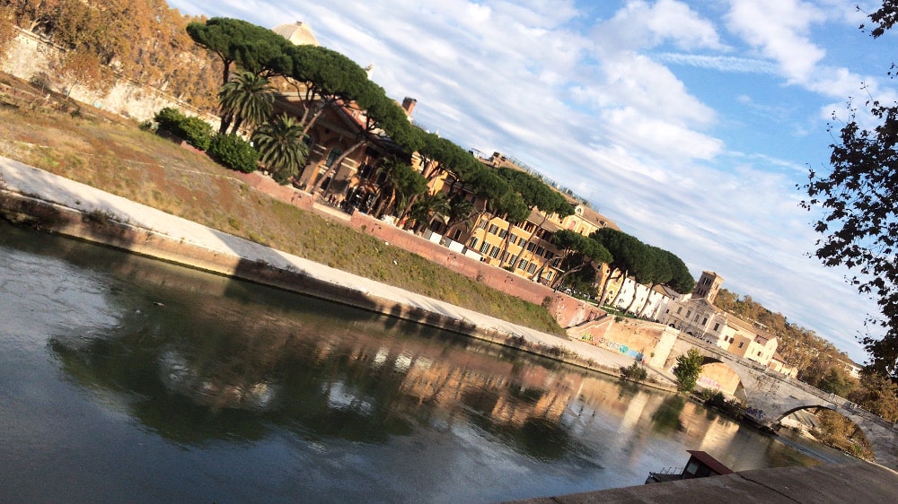 Lugares para correr en Roma.Lungotevere.