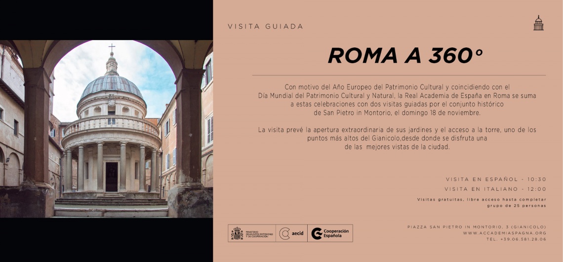 visita guiada academia españa roma