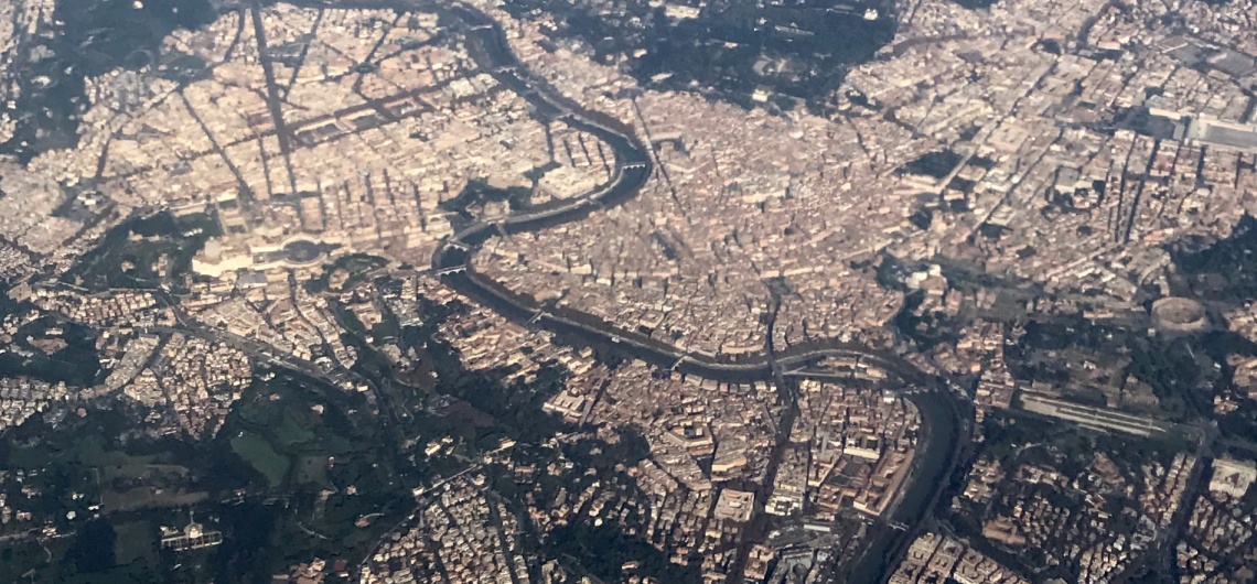 roma vista aerea mapa desde lo alto
