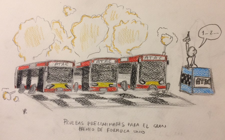 guia divertida roma autobuses