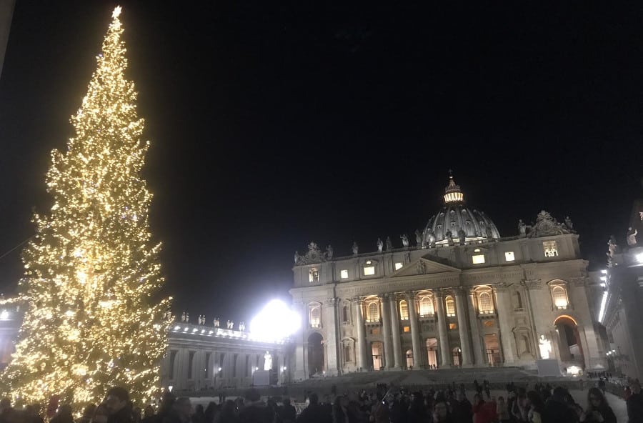 navidad plaza san pedro roma