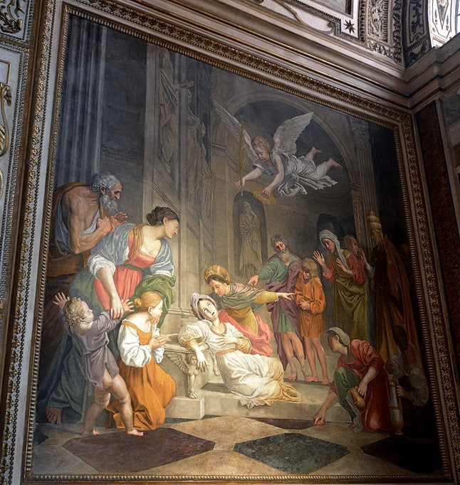 santa cecilia domenichino san luis franceses roma