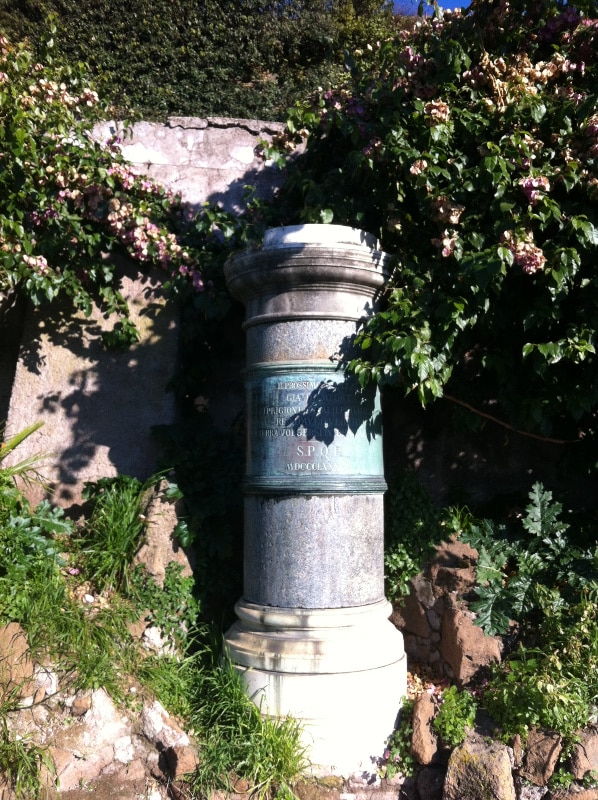 columna villa medici galileo galilei roma