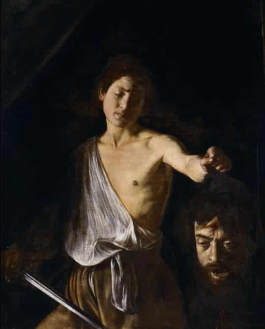 david goliat caravaggio galeria borghese