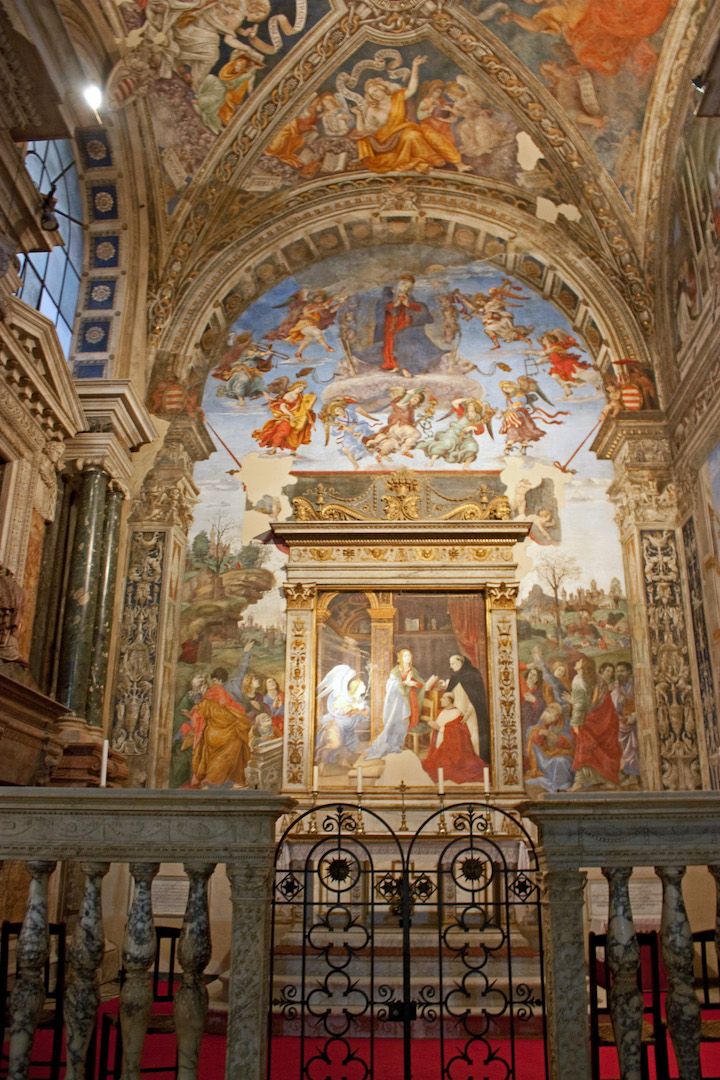 santa maria sopra minerva lippi frescos