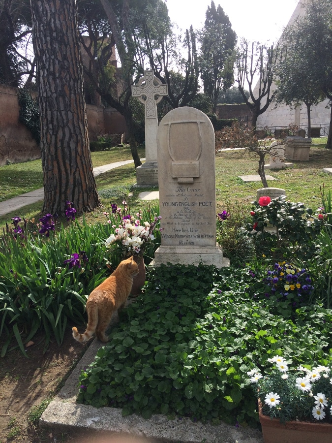 tumba keats cementerio acatolico