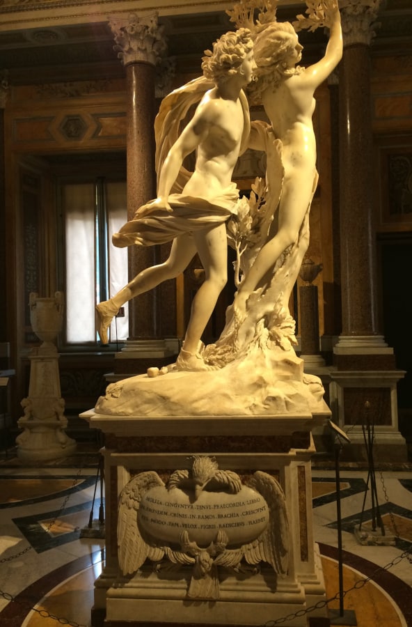 Bernini apolo y dafne en la galleria borghese