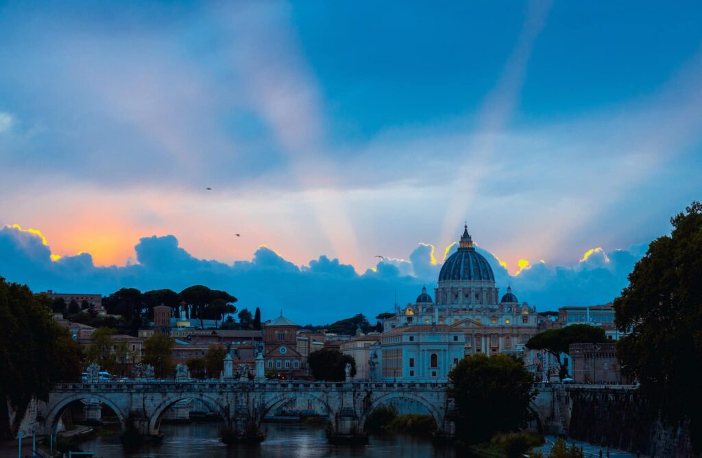 atardecer en Roma