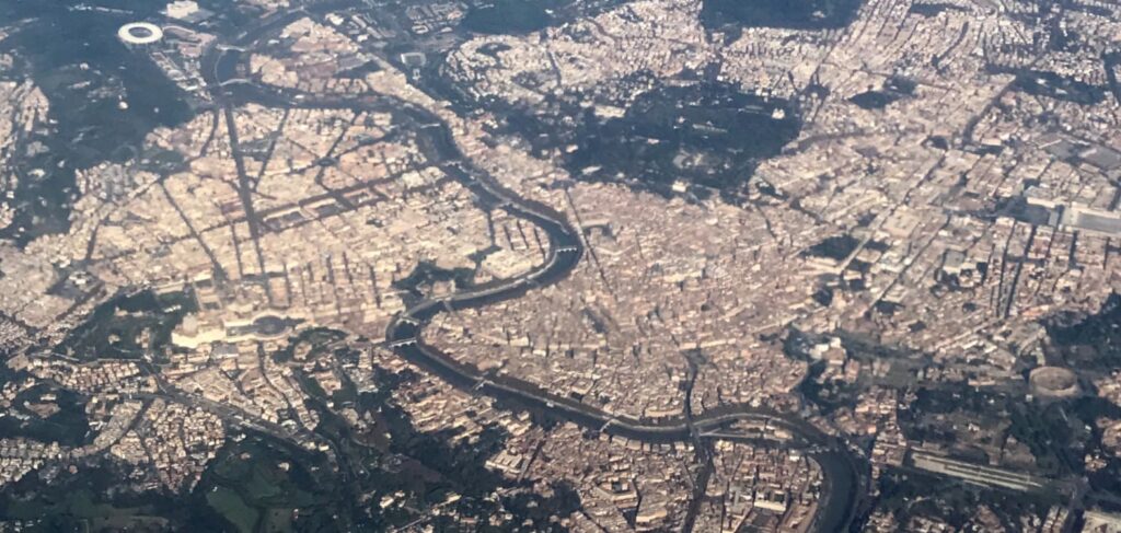 vista aerea centro roma
