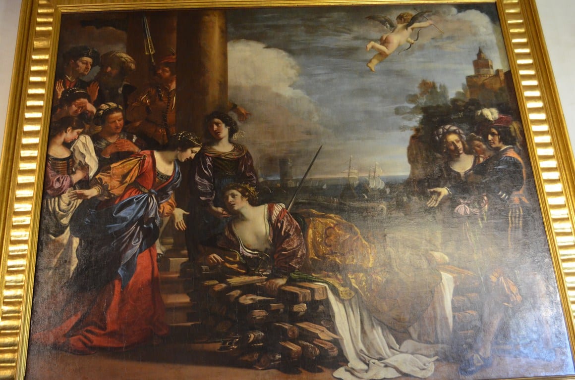 muerte de la reina dido guercino galeria spada