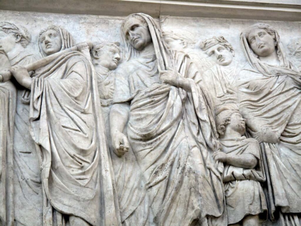 Procesion familia imperial Ara Pacis Roma