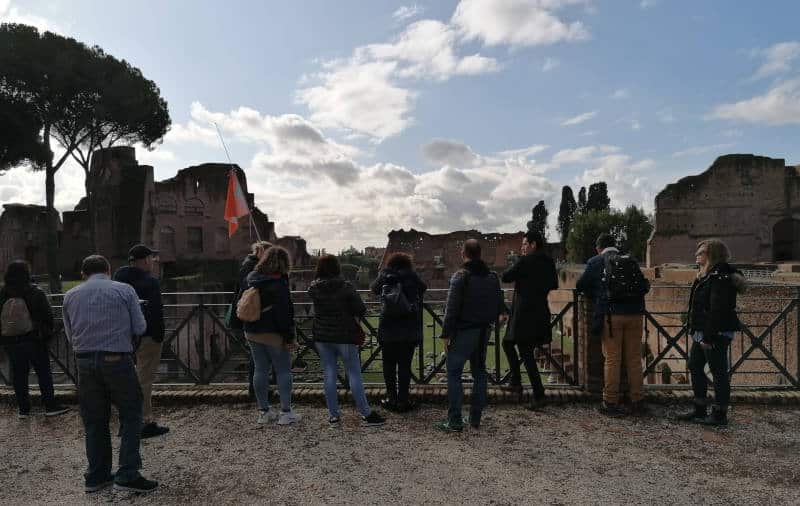 palatino durante tour coliseo