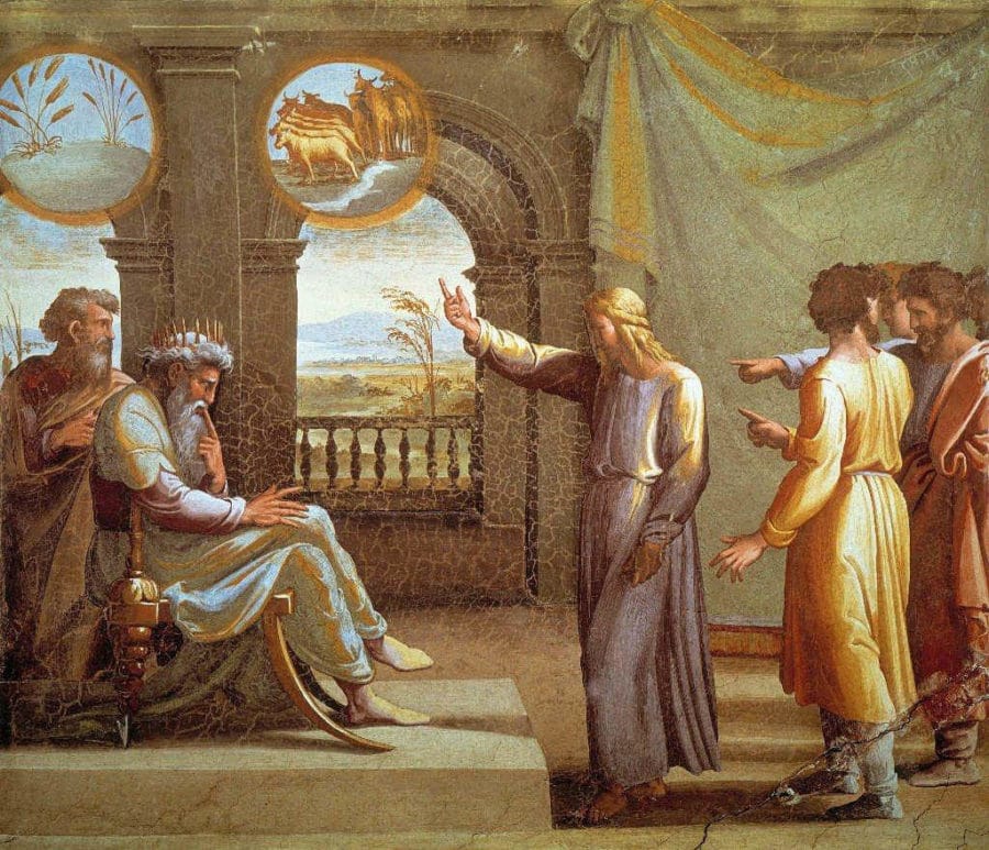 jose explica los sueños al faraon logias de rafael en el vaticano