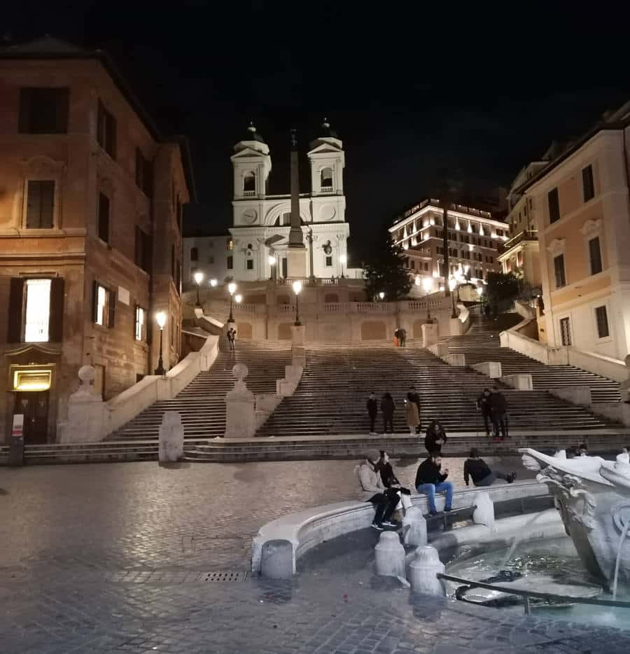 plaza de españa 10 marzo coronavirus en roma