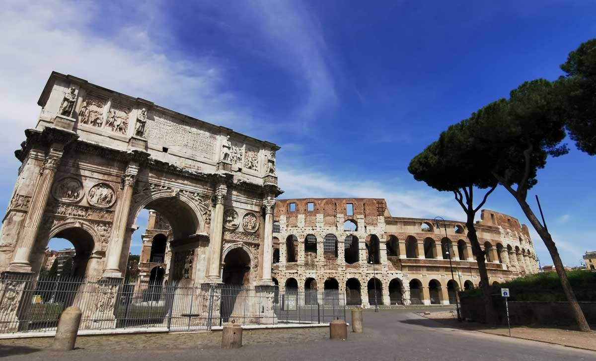 arco constantino y coliseo