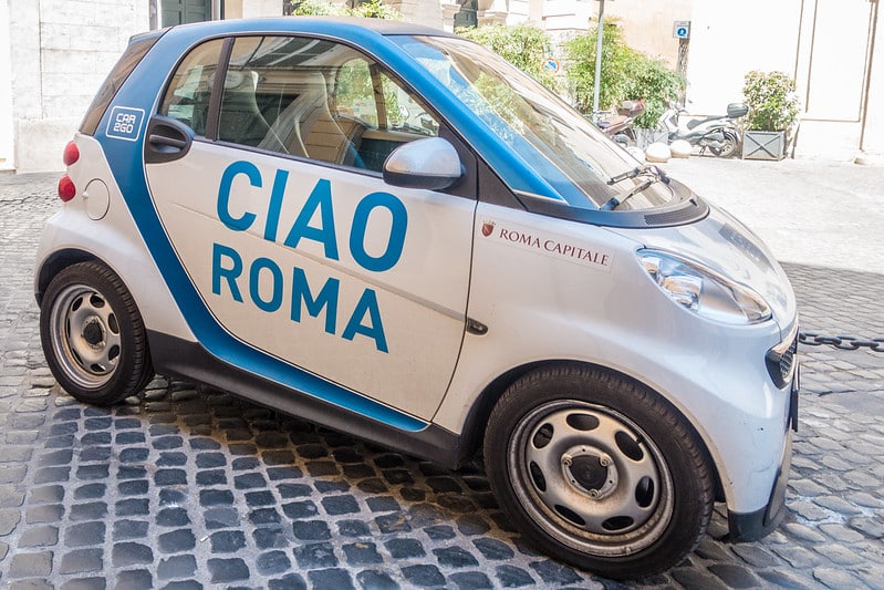 roma en coche