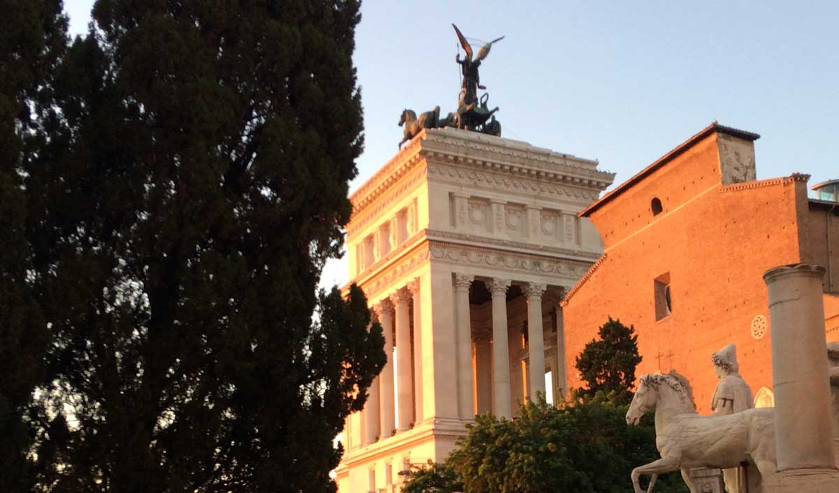 atardecer campidoglio vittoriano aracoeli