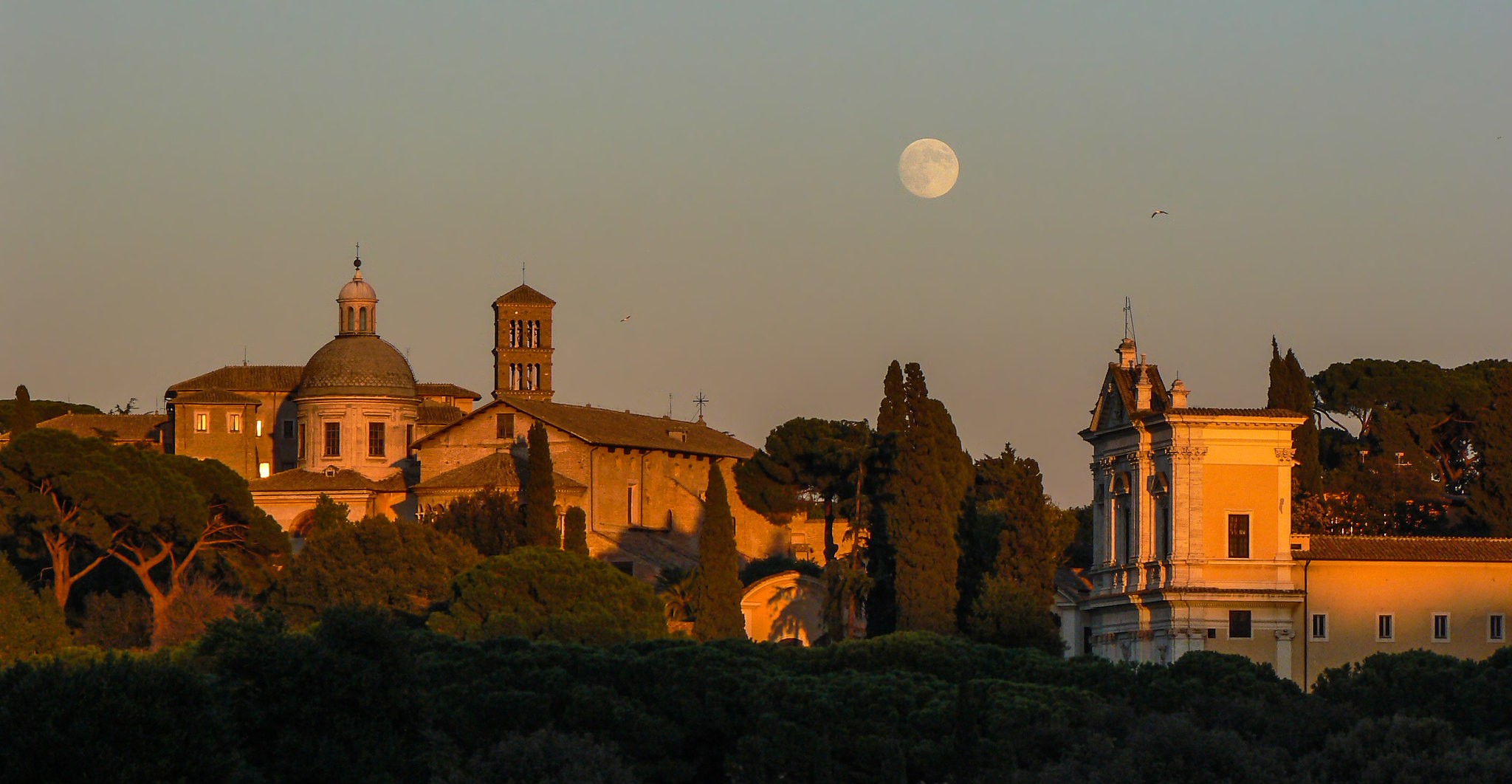 Atardecer en la Colina del Celio