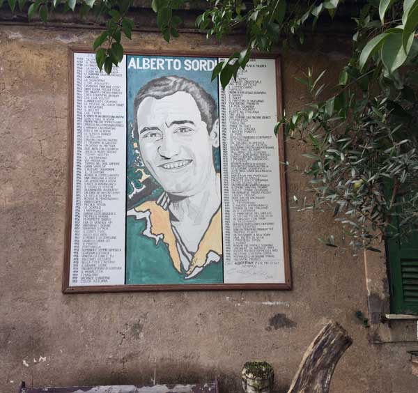 mural alberto sordi garbatella