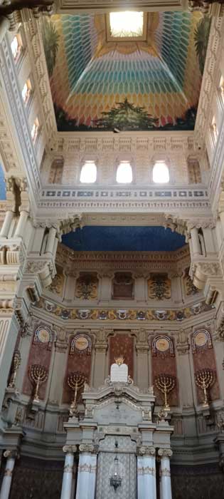 vista interior sinagoga