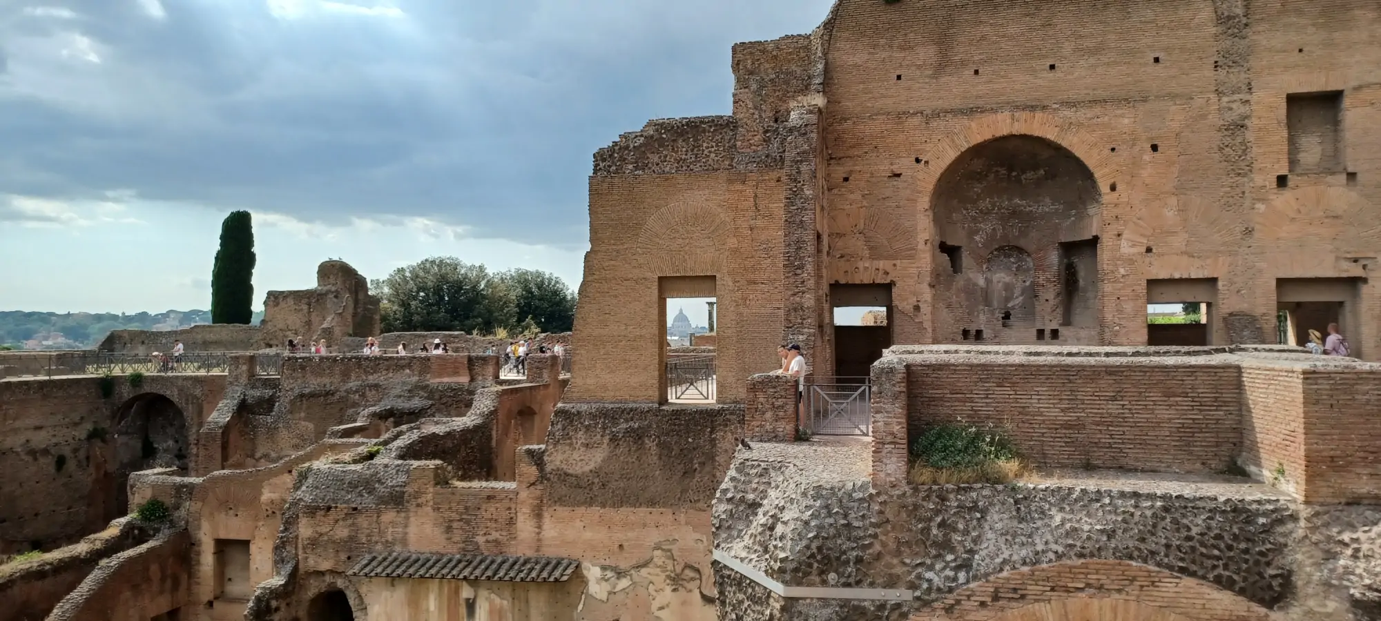 Vistas desde la residencia Imperial en el Palatino