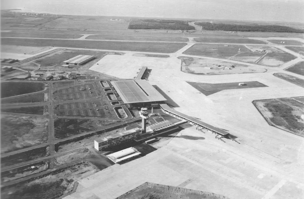 aeropuerto fiumicino inauguracion 1960