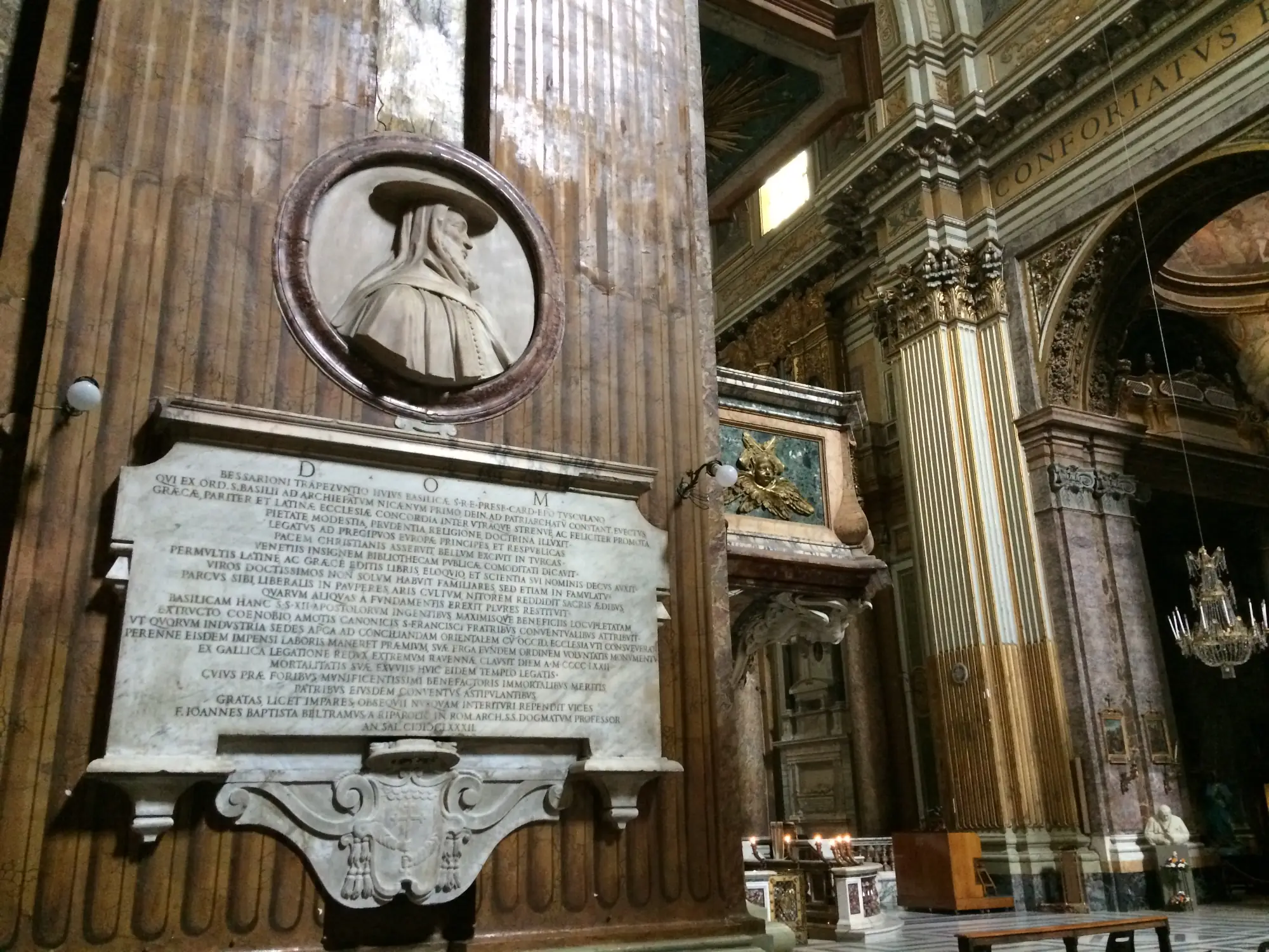 memoria cardenal besarion basilica santos XII apóstoles