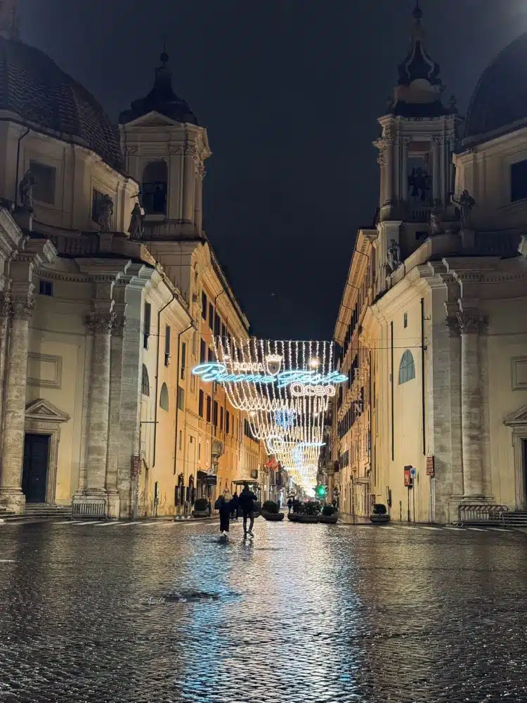 navidad piazza popolo roma