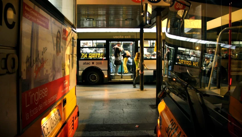 Autobuses en Roma