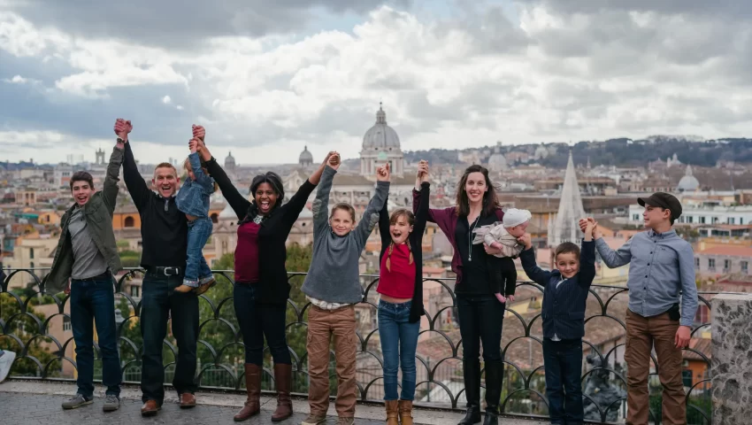 Roma con niños