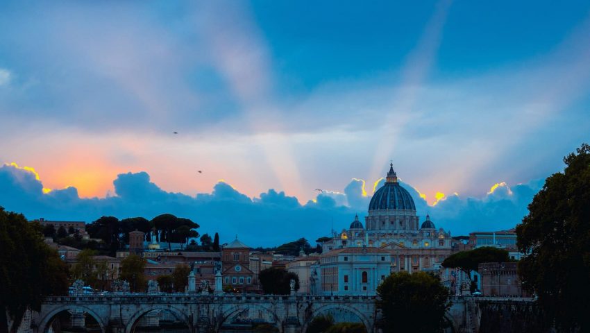 atardecer en Roma