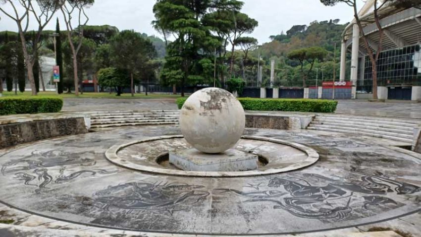 fuente mosaicos foro italico olimpico