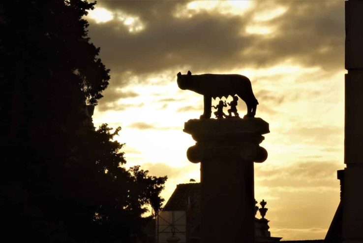 loba campidoglio con gemelos romulo y remo