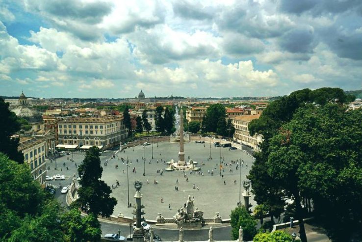 plaza del popolo desde el pincio de villa borghese