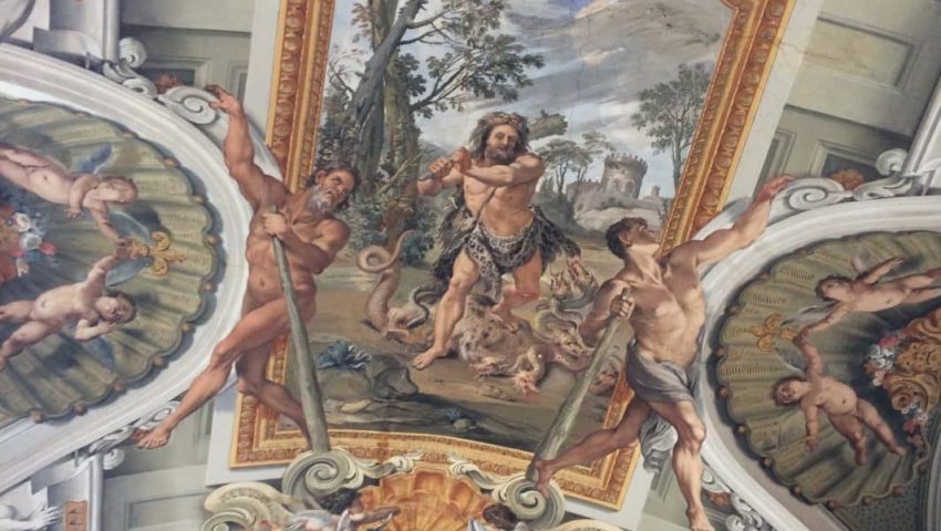 roma barroca hercules fresco